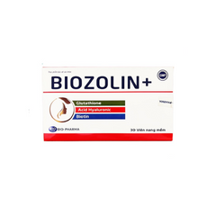Viên Uống Làm Đẹp Da Biozolin+ - Hỗ Trợ Sáng Da, Chống Oxy Hóa, Hạn Chế Lão Hóa Cho Nữ Giới, Hộp 30 Viên