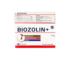 Viên Uống Làm Đẹp Da Biozolin+ - Hỗ Trợ Sáng Da, Chống Oxy Hóa, Hạn Chế Lão Hóa Cho Nữ Giới, Hộp 30 Viên