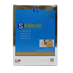 Viên Uống Làm Đẹp Da Skifectil - Hỗ Trợ Giảm Nhăn, Nám Sạm Da, Tăng Cường Sáng Da - Hộp 60 Viên Chất Lượng Mỹ