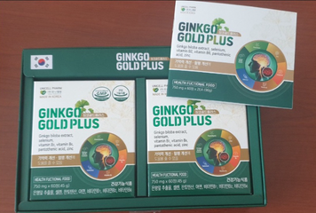 Viên Uống Hỗ Trợ Não Bộ Ginkgo Gold Plus - Chiết Xuất Bạch Quả Hàn Quốc, Tăng Cường Trí Nhớ và Tuần Hoàn Máu, Hộp 120 Viên