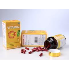 Viên uống Vitamin C+E Goldcare - Bổ sung vitamin cao, hỗ trợ chống oxy hóa, làm đẹp da và cân bằng nội tiết tố cho phụ nữ 30 viên