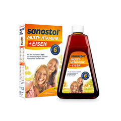 Vitamin Tổng Hợp Sanostol Plus Eisen Số 6 - Siro Bổ Sung Vitamin và Sắt Dành Cho Trẻ Từ 6 Tuổi - Hỗ Trợ Đề Kháng Và Tiêu Hóa