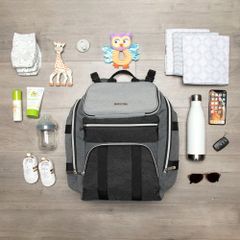 Balo Bỉm Sữa Baby Brezza Ultimate Changing Station - Balo Đa Năng 17 Ngăn & Tấm Đệm Thay Tã Tháo Rời Cho Mẹ và Bé