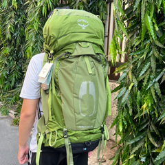 Balo Thể Thao Leo Núi Osprey Atmos AG 65L - Balo Dã Ngoại Chất Liệu Chịu Nước, Thiết Kế Tiện Dụng Cho Chuyến Đi Siêu Thoải Mái