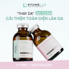 Bộ Đôi Peel Da Sinh Học Kyung Lab P-Peel & Neutralizer - Tẩy Tế Bào Chết Dịu Nhẹ, Trẻ Hóa Da Tại Nhà, 30ml/lọ