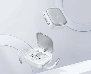 Cáp Sạc Nhanh Usams U87 60W C to C Với Hộp Đựng Đa Năng - Sạc Nhanh Smartphone, Laptop, Tablet, Tương Thích USB-C