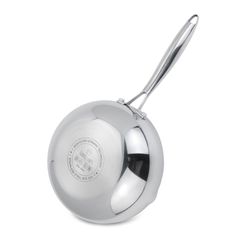 Chảo Inox Sâu Lòng 3 Lớp Kalpen Zenger Có Miệng Rót - Thiết Kế Hiện Đại, Chất Liệu Inox 304 Bền Đẹp, Dùng Cho Bếp Gas, Điện Từ, Hồng Ngoại