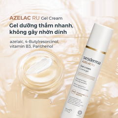 Gel giảm nám, làm sáng da Sesderma Azelac Ru - Kem dưỡng trắng da cho da dầu và hỗn hợp, ngăn nếp nhăn, thấm nhanh, 50ml