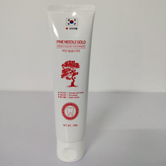 Kem Đánh Răng Tinh Dầu Thông Đỏ Pine Needle Gold 120g - Giúp Ngăn Sâu Răng, Khử Mùi, Hơi Thở Thơm Mát Cho Trẻ Em Và Người Lớn