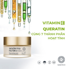 Kem Dưỡng Ẩm Sesderma Factor G Renew - Kem Rejuvenating Chống Nếp Nhăn Cho Da Khô, Săn Chắc, Đều Màu 50ml