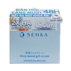 Mặt Nạ Ngủ Dưỡng Ẩm Chuyên Sâu Senka Deep Moist Gel Cream 50ml - Làm Trắng, Tái Tạo Da, Phù Hợp Với Mọi Loại Da