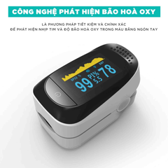 Máy đo nồng độ oxy máu SPO2 và nhịp tim Kingtech Pulse - Thiết bị y tế không xâm lấn, chính xác cao cho mọi lứa tuổi