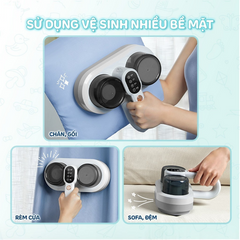 Máy Hút Bụi Giường Đệm Chibé CR520 - Lực Hút 12.000Pa, Đèn UVC Khử Khuẩn, Phù Hợp Cho Gia Đình Nuôi Thú Cưng