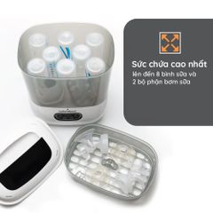 Máy Tiệt Trùng Sấy Khô Baby Brezza BRZ10030 Mỹ - Thiết Kế Sang Trọng, Tích Hợp Tính Năng Tự Động An Toàn Cho Bé