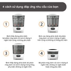Máy Tiệt Trùng Sấy Khô Baby Brezza BRZ10030 Mỹ - Thiết Kế Sang Trọng, Tích Hợp Tính Năng Tự Động An Toàn Cho Bé