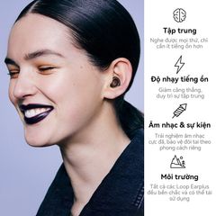 Nút tai giảm tiếng ồn Loop Experience 18dB - Thiết kế tiện lợi cho sự kiện, nhạc sống, đa màu sắc, bảo vệ thính giác hiệu quả.