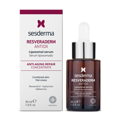 Serum Sesderma Resveraderm Antiox Liposomal 30ml - Hỗ Trợ Trẻ Hóa và Mờ Nhăn Da, Dưỡng Ẩm và Bảo Vệ Da Khỏi Ô Nhiễm