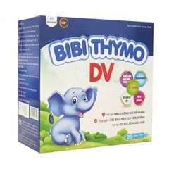 Siro Bibi Thymo DV - Hỗ trợ tăng sức đề kháng cho trẻ từ 6 tháng tuổi, bổ sung vitamin và khoáng chất thiết yếu, giúp ăn ngon miệng hơn.