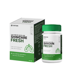Viên uống hỗ trợ giảm ho Shinpoong Shincare Fresh - Chiết xuất thường xuân, vitamin tăng cường đề kháng, 90 viên cho người lớn và trẻ từ 9 tuổi.