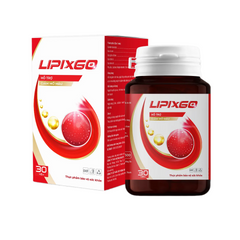 Viên uống giảm mỡ máu Lipixgo - Hỗ trợ tim mạch, ổn định huyết áp, tăng sức bền cho mạch máu - Hộp 30 viên từ Trang Ly Pharma