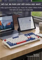 Bàn Phím Cơ Gaming Bluetooth Không Dây K98BT Led RGB 16.8 triệu màu - Kết nối đa thiết bị, lý tưởng cho game thủ và văn phòng