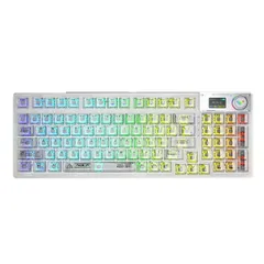 Bàn Phím Cơ Không Dây Aula F98 Pro Màn Hình LCD - LED RGB 16 Triệu Màu, Thời Gian Sử Dụng 15 Ngày, HotSwap 5 Pin, Kết Nối Bluetooth 5.0