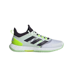 Giày Pickleball Tennis Adidas Adizero Ubersonic 4.1 - Đế Ngoài Bám Chắc, Công Nghệ Lightstrike, Màu Cloud White/Aurora Black/Lucid Lemon