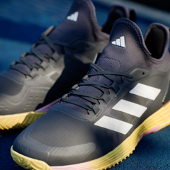 Giày Pickleball Adidas Adizero Ubersonic 4.1 - Thiết kế thể thao hiện đại, chất liệu êm ái, màu sắc Aurora Black/Zero Metallic