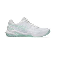 Giày Tennis Nữ Asics Gel-Dedicate 8 Wide - Giày Pickleball Đấu Trường Thể Thao Màu Trắng/Xanh Mint, Thoáng Khí và Bền Bỉ