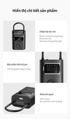 Máy Bơm Hơi Lốp Xiaomi Youpin Mijia 2 Pro - Đèn LED, Bơm Nhanh, Tự Động Ngắt Áp Suất, Dụng Cụ Thiết Yếu Cho Ô Tô, Xe Đạp, Bóng Đá