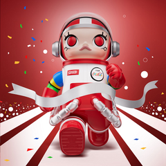 Mô Hình Pop Mart Mega Space Molly 400% Team Coca-Cola - Figurine Phi Hành Gia Độc Đáo Chất Liệu PVC/ABS/Gifts Cho Người Hâm Mộ
