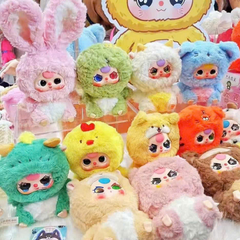 Bộ 6 búp bê nhồi bông 12 con giáp Trung Quốc Baby Three - Đồ chơi trang trí dễ thương cho fan văn hóa Á Đông