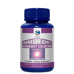 Sữa Non Cô Đặc Immufort Ultraboost Colostrum Dạng Viên - Tăng Cường Đề Kháng, Hệ Miễn Dịch, Dễ Dàng Sử Dụng, 60 Viên
