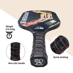 Vợt Pickleball Carbon Sinsham 14mm Siêu Nhẹ - Tặng Kèm Bóng, Dễ Kiểm Soát, Phù Hợp Mọi Cấp Độ Người Chơi