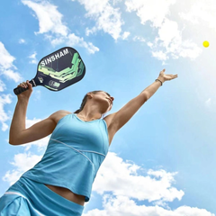 Vợt Pickleball Carbon Sinsham 14mm Siêu Nhẹ - Tặng Kèm Bóng, Dễ Kiểm Soát, Phù Hợp Mọi Cấp Độ Người Chơi