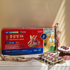 Viên Đạm Hồng Sâm Linh Chi Nhung Hươu Hanmi - Bổ Sung Dưỡng Chất Tăng Cường Sức Khỏe, Hỗ Trợ Miễn Dịch, Giảm Căng Thẳng 120 Viên