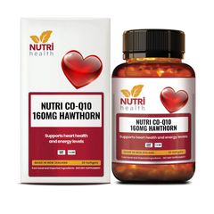 Viên uống hỗ trợ tim mạch Nutri Co-Q10 160mg - Tăng cường sức khỏe tim và năng lượng cho cơ thể, bổ sung vitamin B1, B6, B12.
