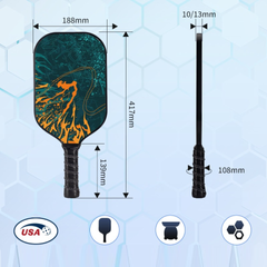 Vợt Pickleball Jusain Dành Cho Người Mới Tập Chơi - Thiết Kế Nhẹ, Chất Liệu Cao Cấp, Dễ Dàng Kiểm Soát Bóng