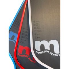 Vợt Pickleball Monster Planet Carbon T700 Nhám - Kiểm Soát Bóng Tốt, Thiết Kế Hiện Đại - Chất Liệu Carbon, Nâng Cao Kỹ Năng Chơi