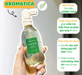 Xịt Dưỡng Kích Thích Mọc Tóc Aromatica Rosemary Root Enhancer 100ml - Dưỡng Tóc Khỏe Mạnh, Không Gây Bết Dính, Chiết Xuất Thiên Nhiên, Mùi Hương Thư Giãn