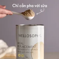 Bột Uống Giảm Cân Oriflame Wellosophy Meal Replacement Vanila - Hỗ Trợ Kiểm Soát Cân Nặng và Dinh Dưỡng Cân Bằng 525g