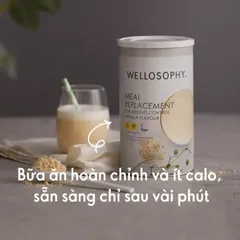 Bột Uống Giảm Cân Oriflame Wellosophy Meal Replacement Vanila - Hỗ Trợ Kiểm Soát Cân Nặng và Dinh Dưỡng Cân Bằng 525g