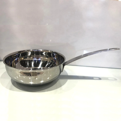 Chảo Inox 304 Edelkochen 3 Lớp Liền Khối Đáy Từ - Chảo Anti-Dính Thông Minh Dùng Cho Mọi Loại Bếp, Đẹp Sang Trọng