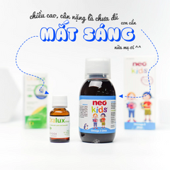 Combo Neo Kids Dầu Cá Omega 3 DHA & Oralux Drop Hỗ Trợ Bổ Mắt - Dinh Dưỡng Cho Trẻ Em Từ 1 Tuổi, Ngon Miệng, Dễ Uống