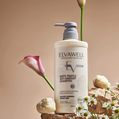 Dầu Gội Giảm Gàu Elvawell White Truffle - Chăm Sóc Tóc Suôn Mượt, Cân Bằng Độ Ẩm Da Đầu, 500ml