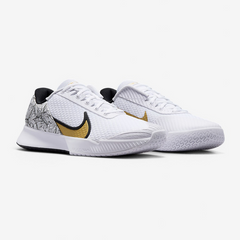 Giày Pickleball Nam Nike Air Zoom Vapor Pro 2 FZ8227-100 - Giày Tennis Đệm Zoom Air Thoáng Khí Màu Trắng Đen Vàng