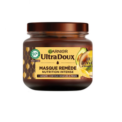 Kem ủ tóc Garnier Ultra Doux tinh chất bơ 340ml - Dưỡng ẩm, phục hồi tóc mềm mượt, bóng khỏe, chống chẻ ngọn hiệu quả