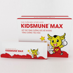 Kidsmune Max - Cốm Tăng Sức Đề Kháng và Tiêu Hóa cho Trẻ 3 Tuổi Trở Lên - Hỗ Trợ Miễn Dịch Ngon Miệng 20 Gói