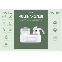 Máy Tiệt Trùng Bình Sữa Đa Năng Fatzbaby Multimax 2 Plus FB9025SL - Nấu Cháo, Làm Sữa Chua, Chức Năng Bảo Quản Thông Minh