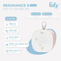 Máy Hút Sữa Điện Đôi Fatzbaby Resonance 9 Plus FB1168MB - 16 Cấp Độ, 5 Chế Độ Hút, Thiết Kế Thông Minh, Dụng Cụ Cho Mẹ Bỉm Sữa
